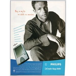 Philips Nino PDA Early Handheld Tech Microsoft Windows CE Print Ad 1998
